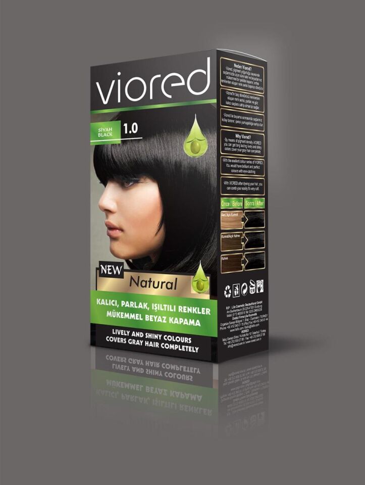 Sea Color Viored Natural Set Saç Boyası 1.0 Siyah
