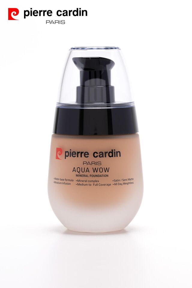 12220 -Pierre Cardin Aqua Wow Mineralli Su Bazlı Fondöten Rose Skin 901 with Neutral Beige