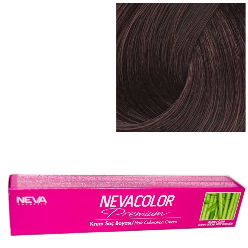Neva Color Tüp Saç Boyası 4.35 Karamel Kahve 50 Gr + Oksidan Sıvısı 50 Ml