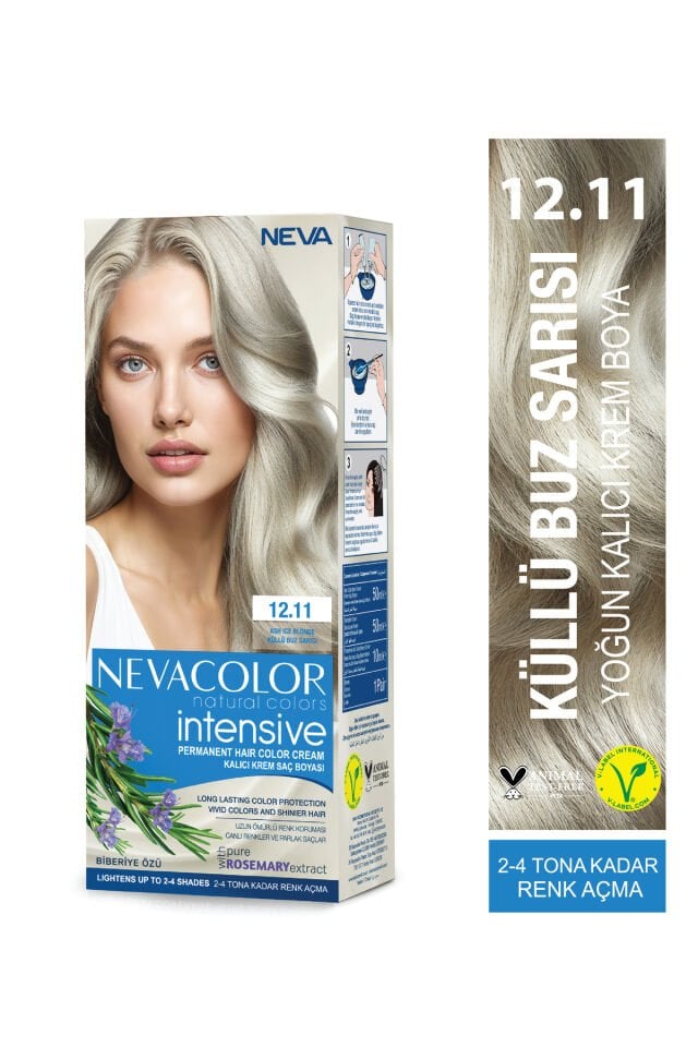 Neva Color Intensive Set Saç Boyası 12.11 Küllü Buz Sarısı