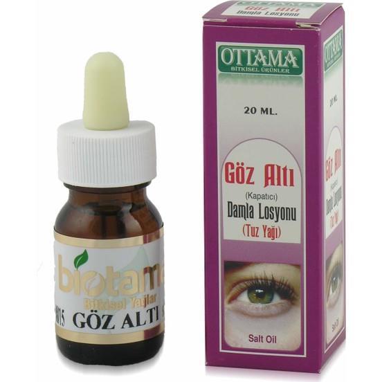Biotama Gözaltı Morluk Giderici Tuz Yağı Damla Losyonu 20 ml