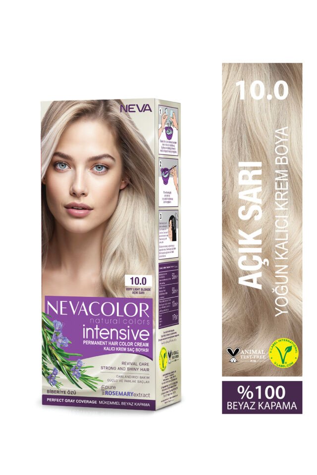 Neva Color Intensive Set Saç Boyası 10.01 Açık Sarı
