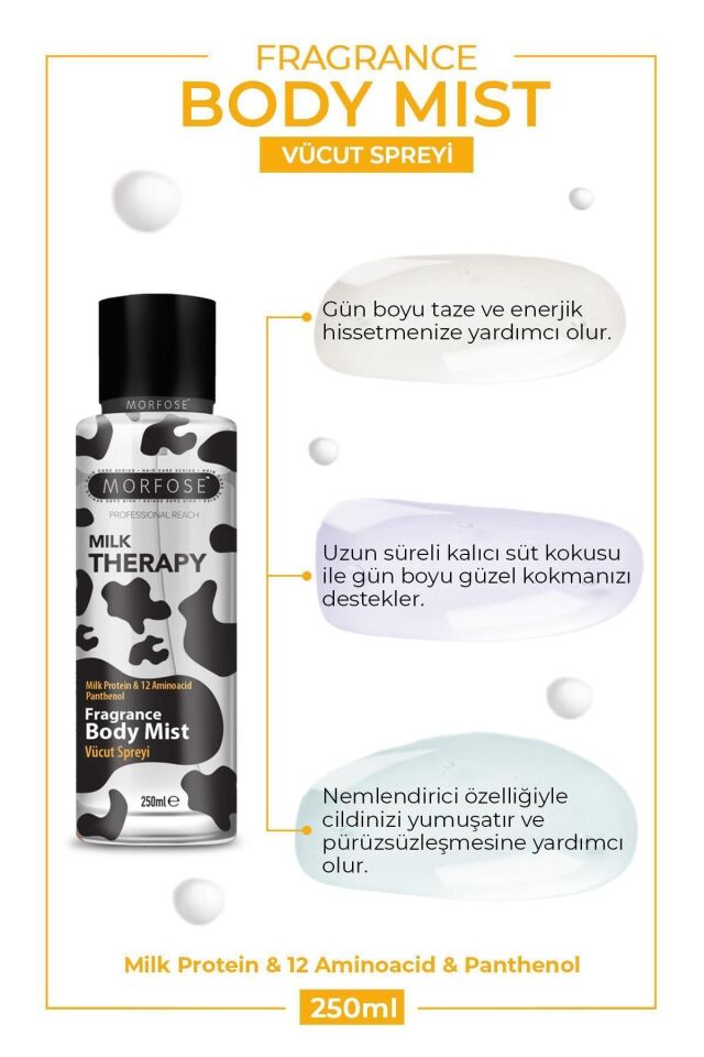 Morfose Milk Therapy Body Mıst Vücut Spreyi 250 Ml