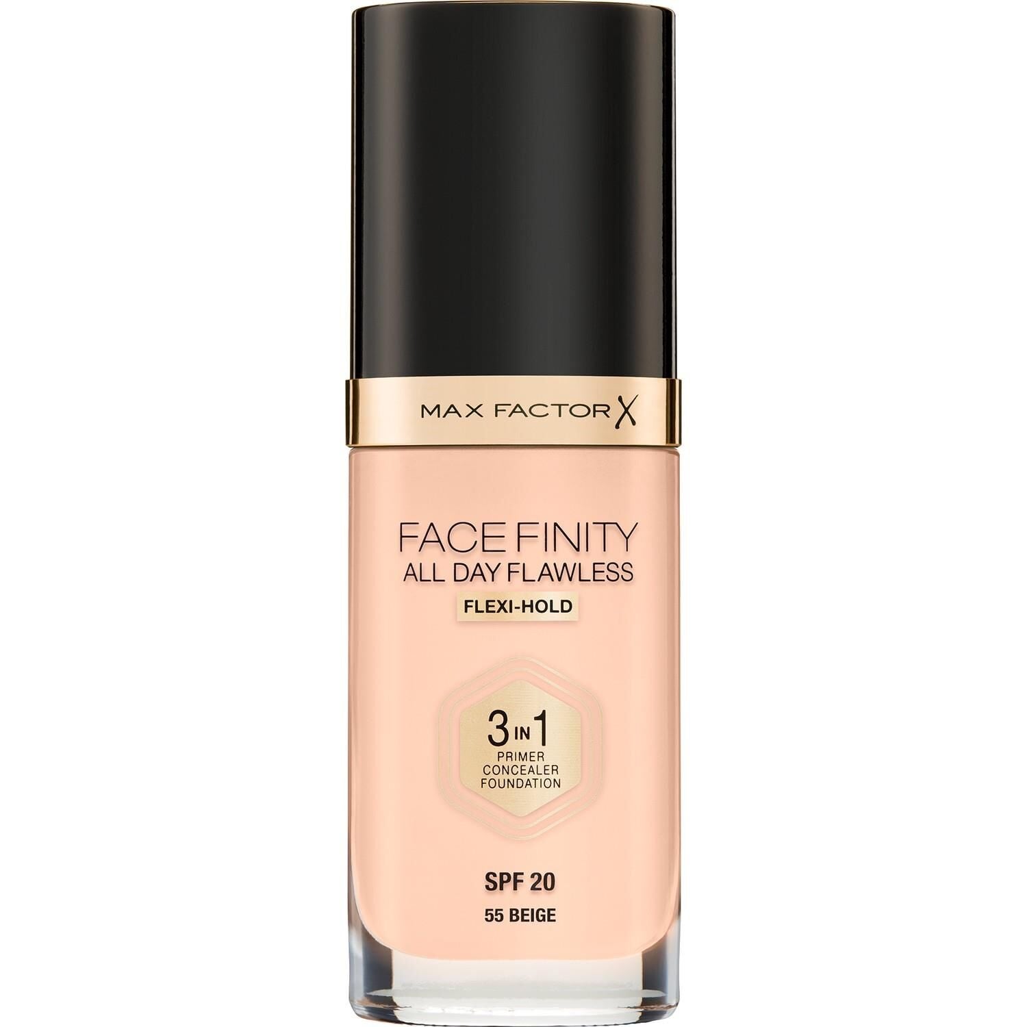 Max Factor Fondöten 55 Beige FaceFinity All Day Flawless 3N 1 - SPF20 - 30HR