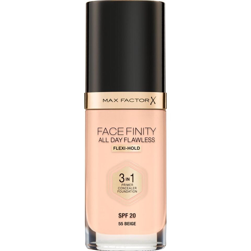 Max Factor Fondöten 55 Beige FaceFinity All Day Flawless 3N 1 - SPF20 - 30HR