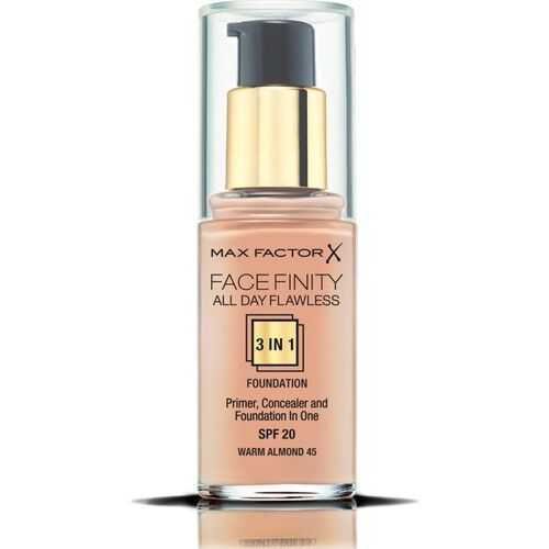Max Factor Fondöten 45 Warm Almond FaceFinity All Day Flawless 3N 1