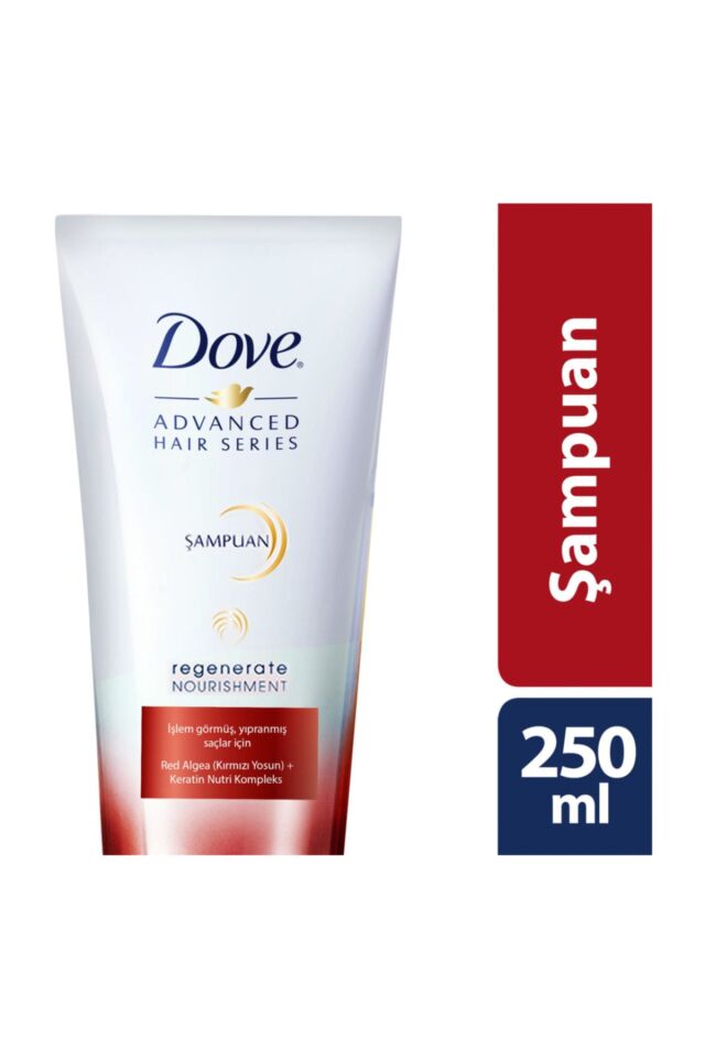 Dove Advanced Regenerate Nourishment Şampuan 250 ml Yıpranmış Saçlara Onarıcı
