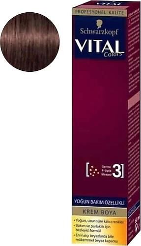 Vital Tüp Saç Boyası 5.68 Koyu Bronz Kahve + Oksidan Sıvı 50 Ml