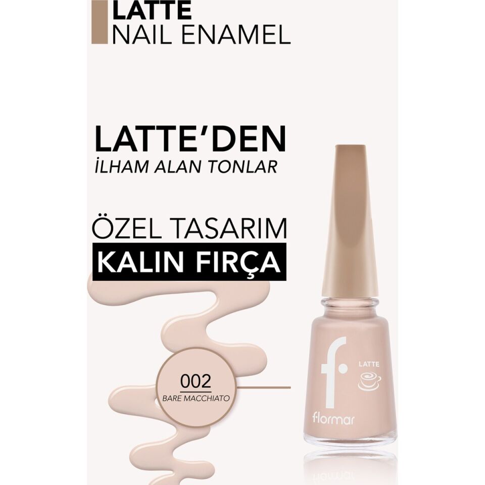 Flormar Oje No 002 Latte BARE MACCHIATO