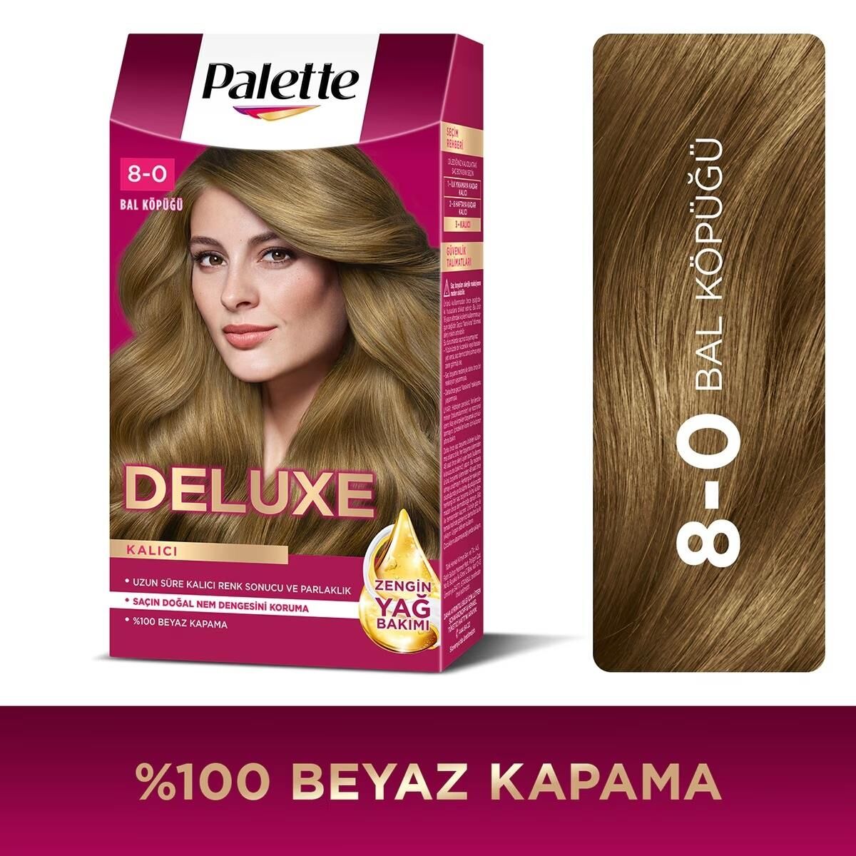 Palette Deluxe Saç Boyası 8.0 Bal Köpüğü