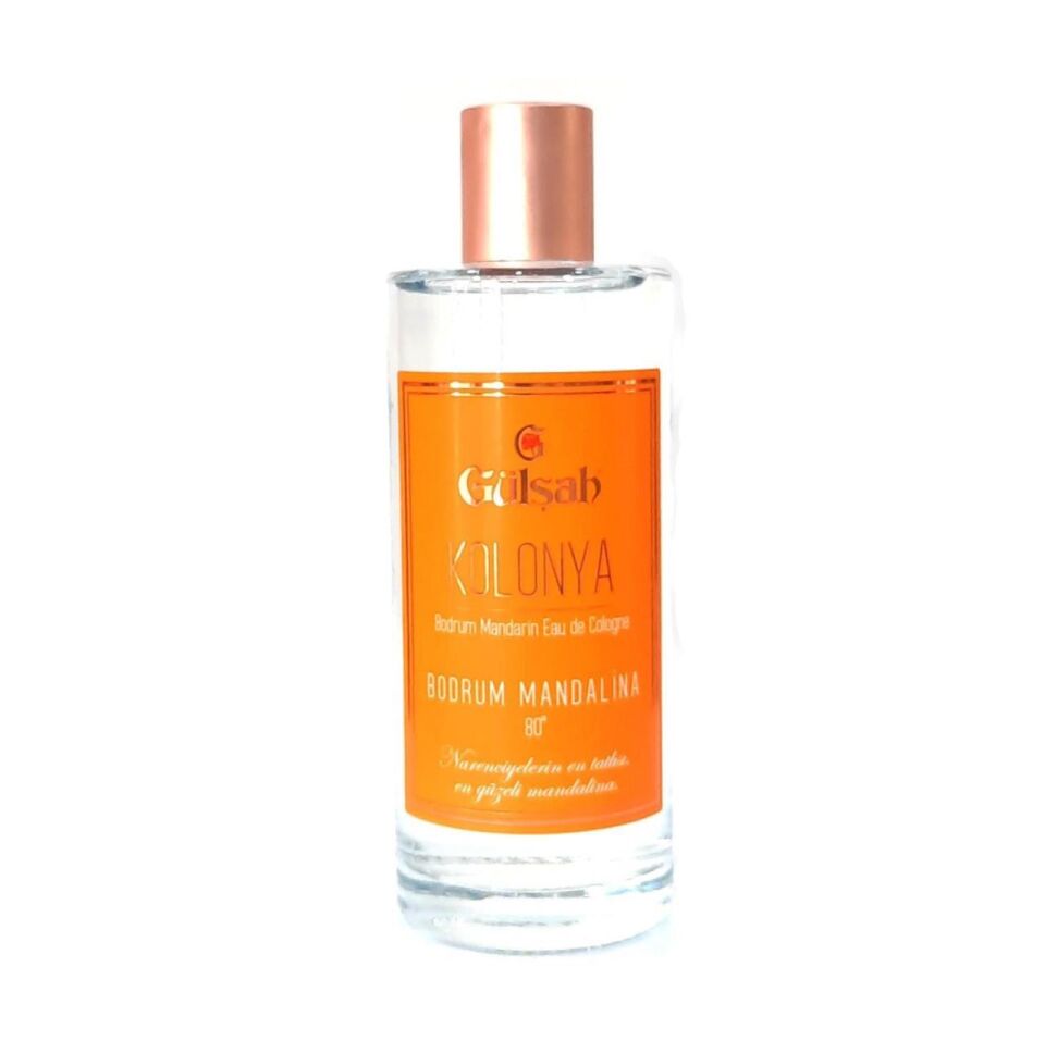 Gülşah Kolonya Bodrum Mandalina Cam Şişe 250 Ml 80 Derece