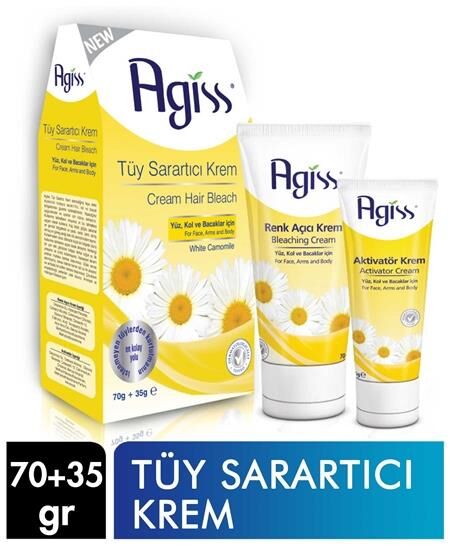 Agiss Tüy Sarartıcı Krem 70 ml + 35 ml Aktivatör Krem