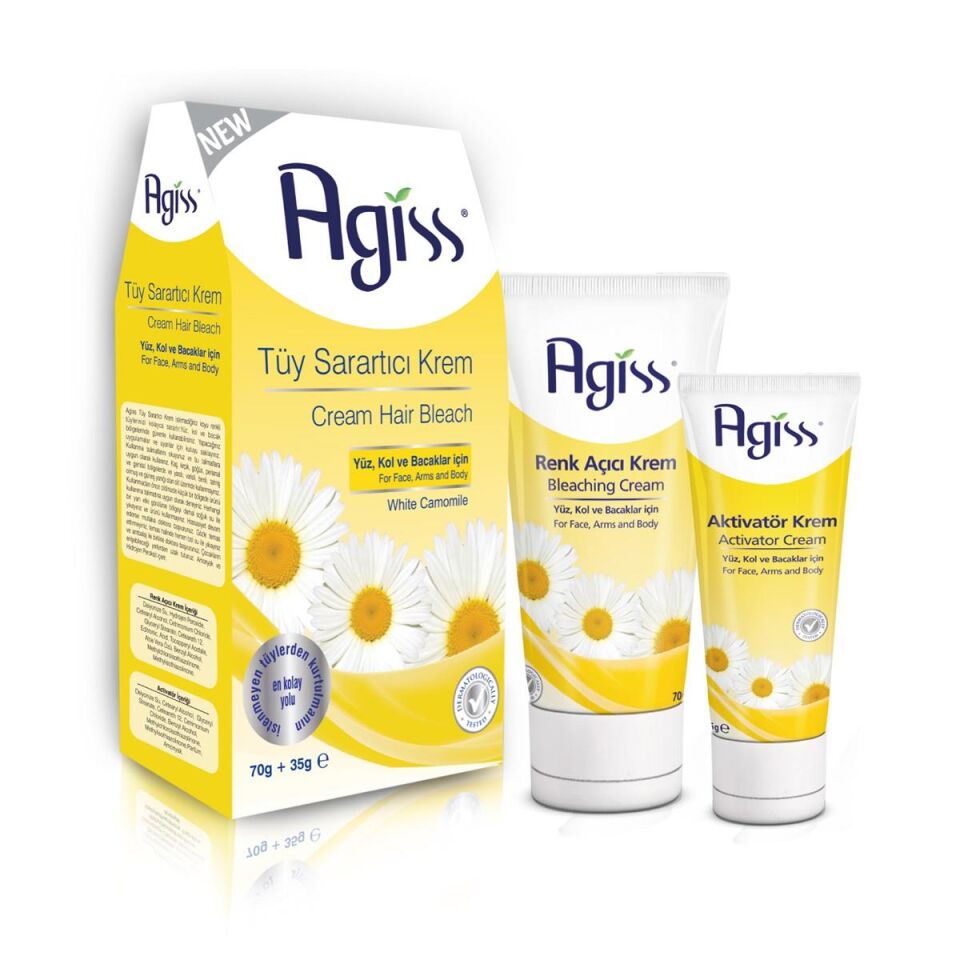 Agiss Tüy Sarartıcı Krem 70 ml + 35 ml Aktivatör Krem
