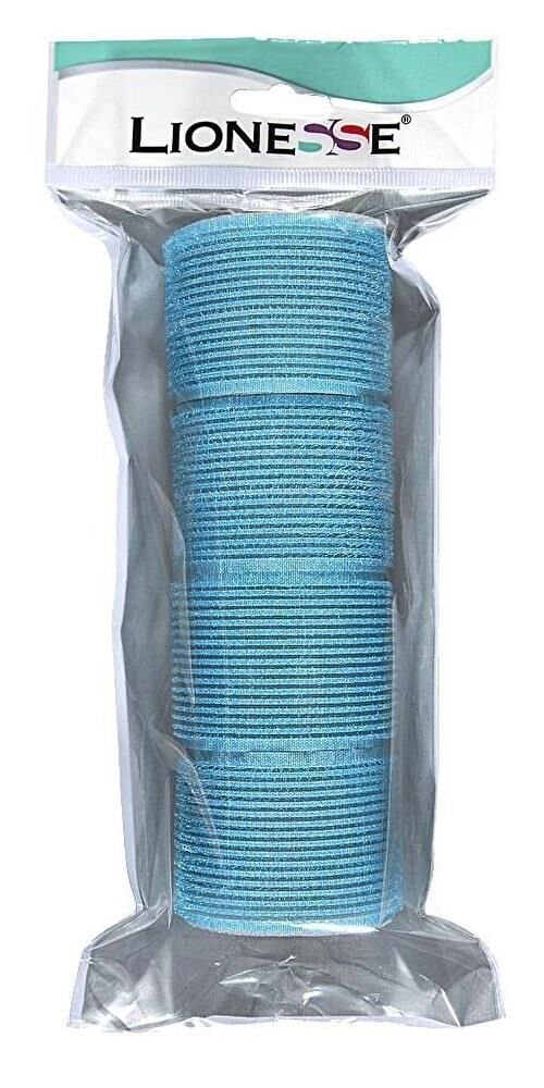 Tarko Lionesse 1115 Yapışkanlı Bigudi 4 lü Mavi 6 cm Çap x 7 cm Uzunluk