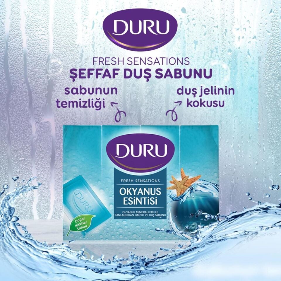 Duru Duş Sabunu 4 X 150 Gr Okyanus Tazeliği 600 Gr