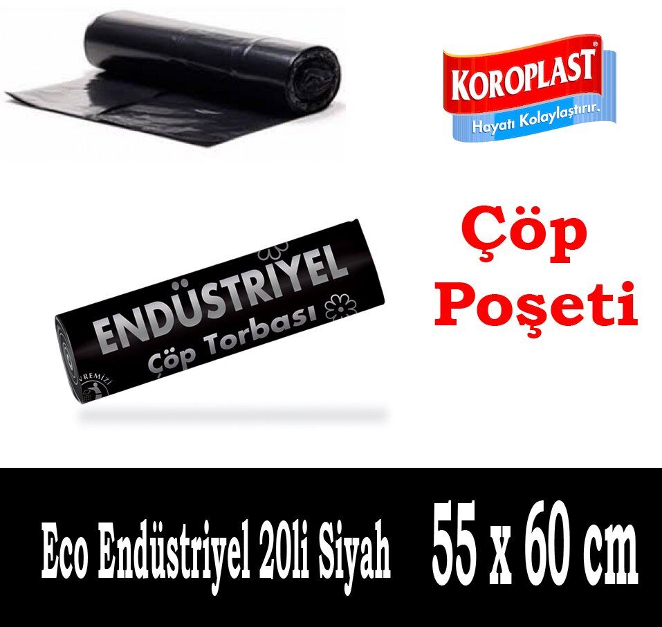 Koroplast Eko Endüstriyel 55 x 60 cm Çöp Poşeti
