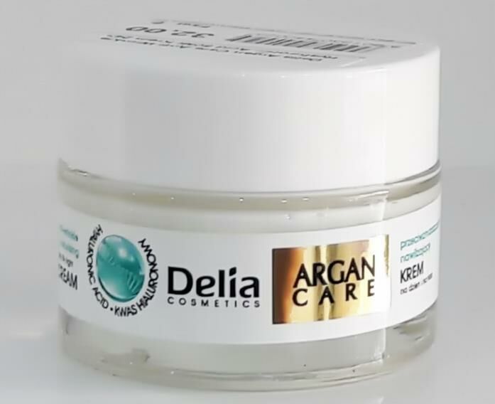 Delia Argan Care Anti-Wrinkle Hyaluronic Acid 50Ml Krem 24h - KUTUSUZ