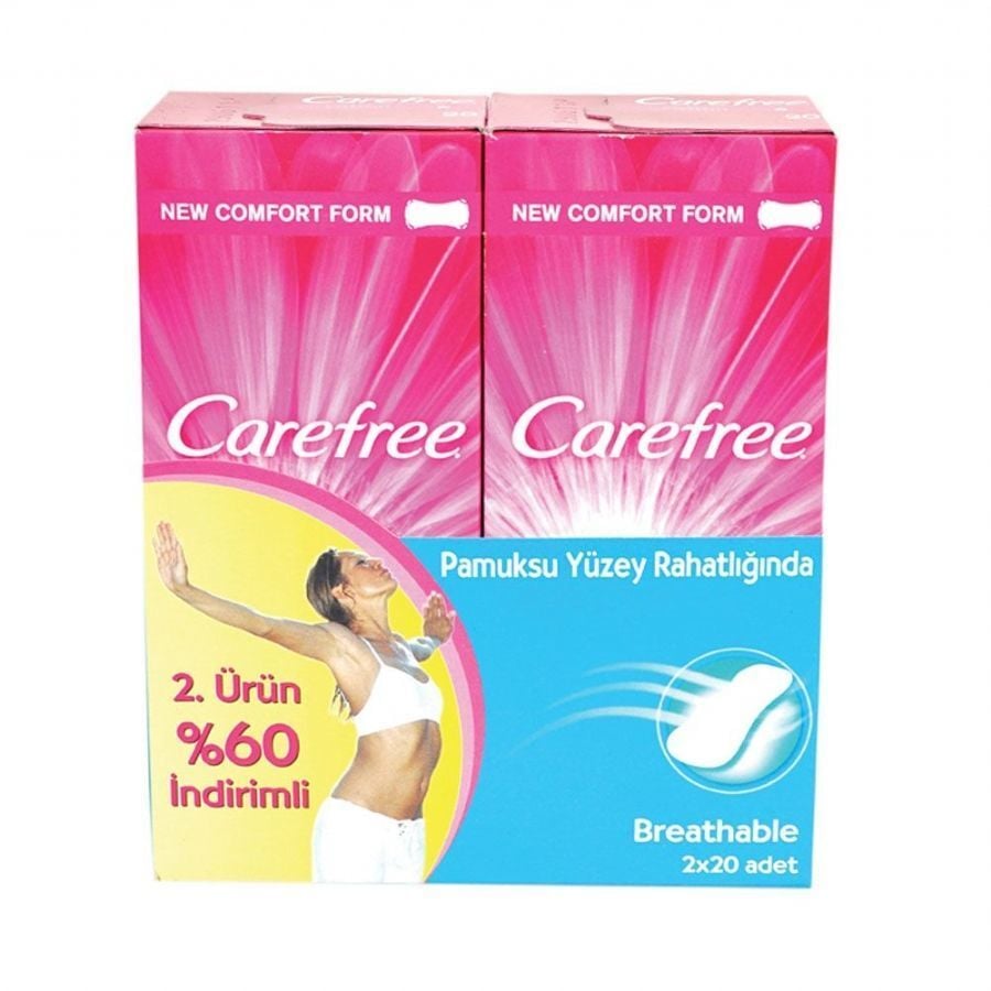 Carefree Hijyenik Ped Cotton 40 lı
