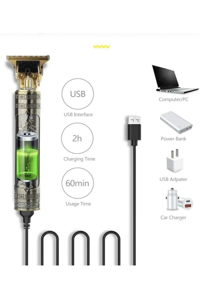 Ipone Dragon Çelik Kasa Profesyonel Saç Sakal Ense Çizim Tüm Vücut Tüyü Lazer Öncesi Tıraş Makinesi