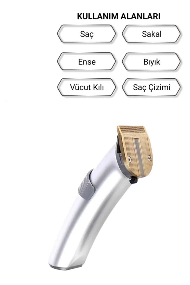 Yopigo (FİŞLİ) 609 Profesyonel Şarjlı Saç Sakal Kesme Tıraş Makinesi Erkek Tıraş Makine Seti