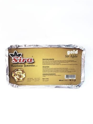 Sira Sir Ağda Tabak Folyo 400 Ml Gold