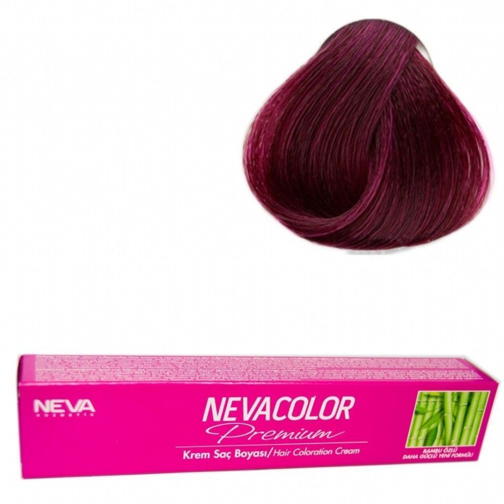 Neva Color Tüp Saç Boyası 6.20 Patlıcan Moru 50 Gr + Oksidan Sıvısı 50 Ml