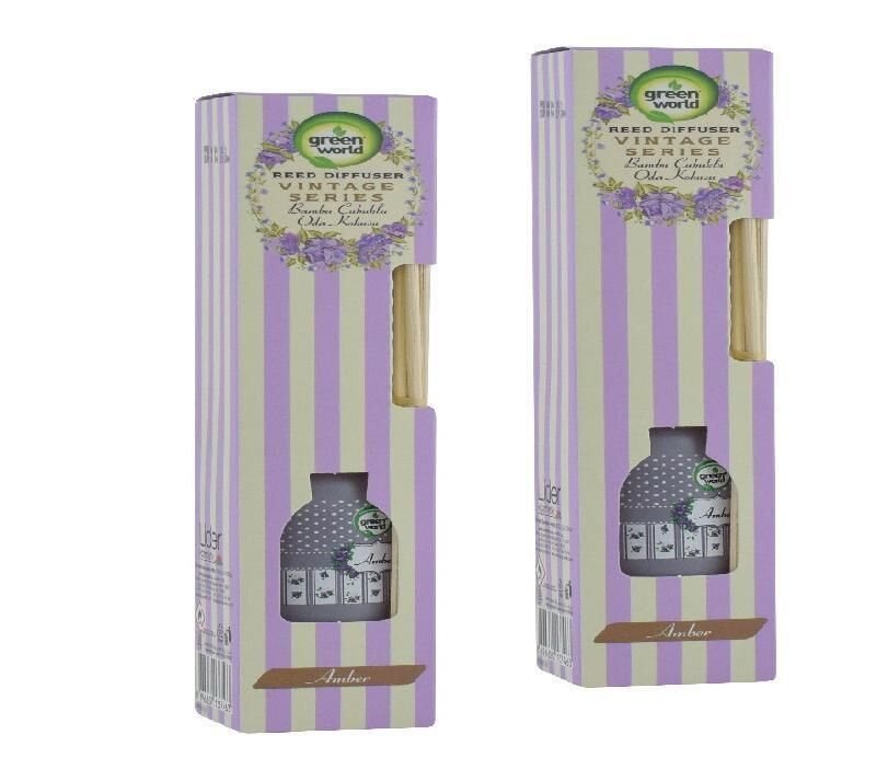 Green World Bambu Çubuklu Oda Kokusu Amber 40 ml