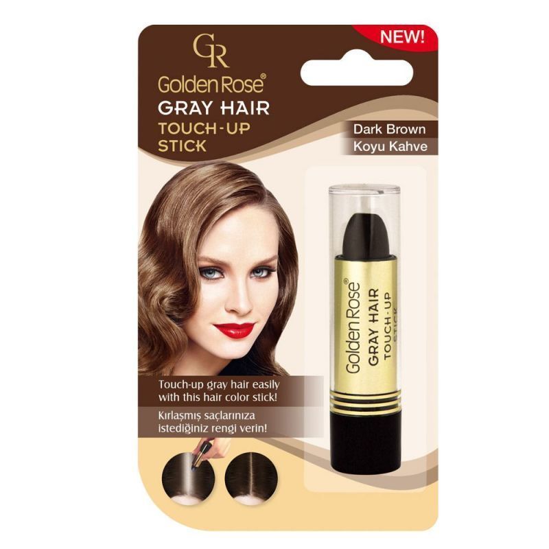 Golden Rose Stick Saç Beyazları Kapatıcı 02 Koyu Kahve GRAY HAIR Touch-Up Stick
