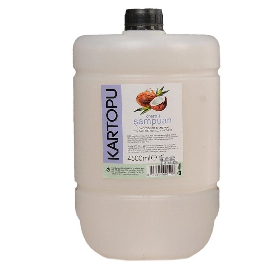 Kartopu Şampuan 4500 Ml 2ın1 Kremli Tüm Saçlar Profeyonel Kuaför