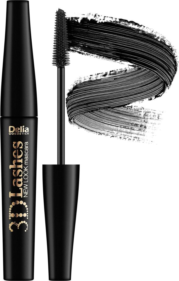Delia Maskara New Look 3D Kirpikler Siyah 12 ml Silikon Fırça