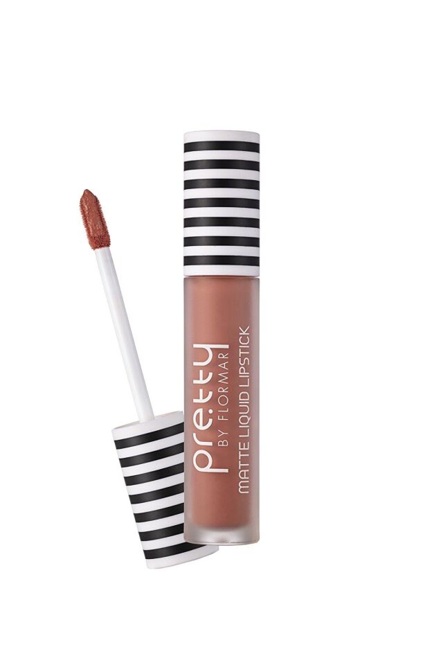 Flormar Mat Likit Ruj - Pretty By Flormar Matte Liquid Lipstick 01 Nude Toffee 8690604462711