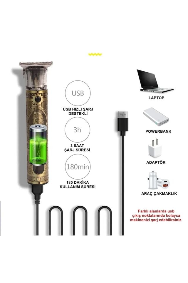 Yopigo Lcd Ekran Çelik Kasa Profesyonel Saç Sakal Ense Çizim Tüm Vücut Tüyü Lazer Öncesi Tıraş Makinesi