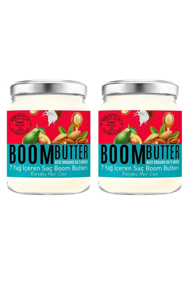 2 Adet x Herbal Science Boom Butter Saç Bakım Yağı 190 Ml