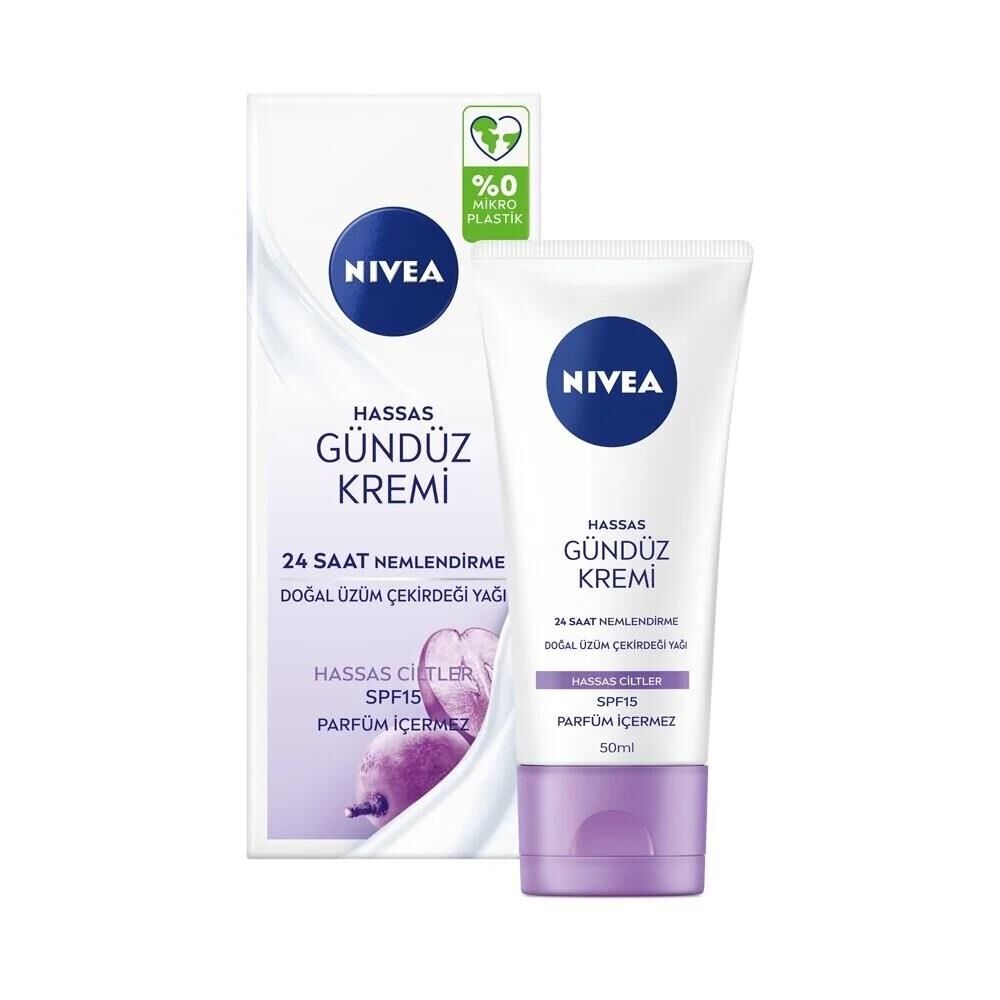 Nivea Yüz Bakım Soothing 24H Nemlendirici Hassas Gündüz Kremi Spf15 50 Ml