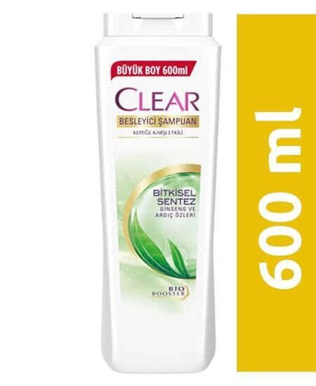 Clear Men Şampuan 600 Ml Bitkisel Sentez Kepek