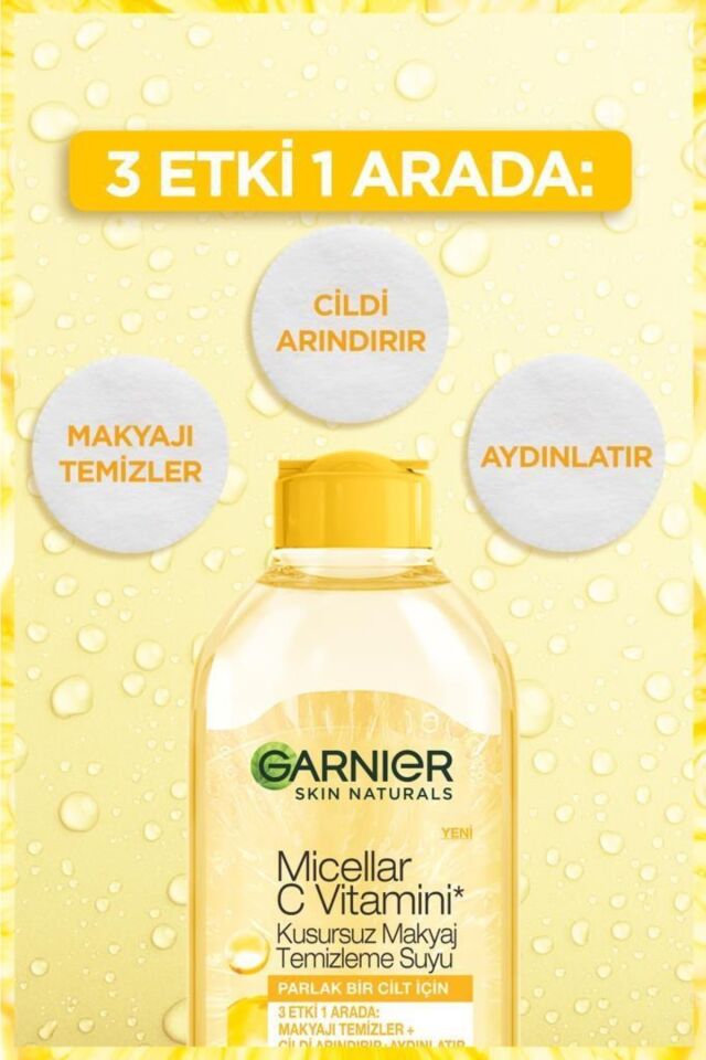 Garnier Micellar C Vitamini Kusursuz Makyaj Temizleme Suyu 400ml 3600542467667