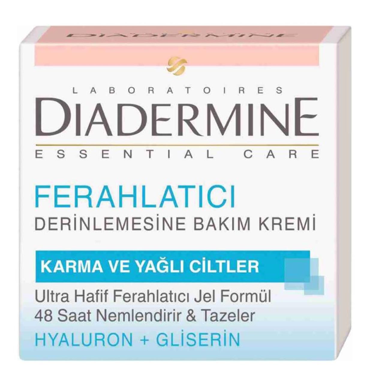 Diadermine Karma Ve Yağlı Ciltler İçin 48 Saat Ferahlatıcı Jel Krem 50 Ml