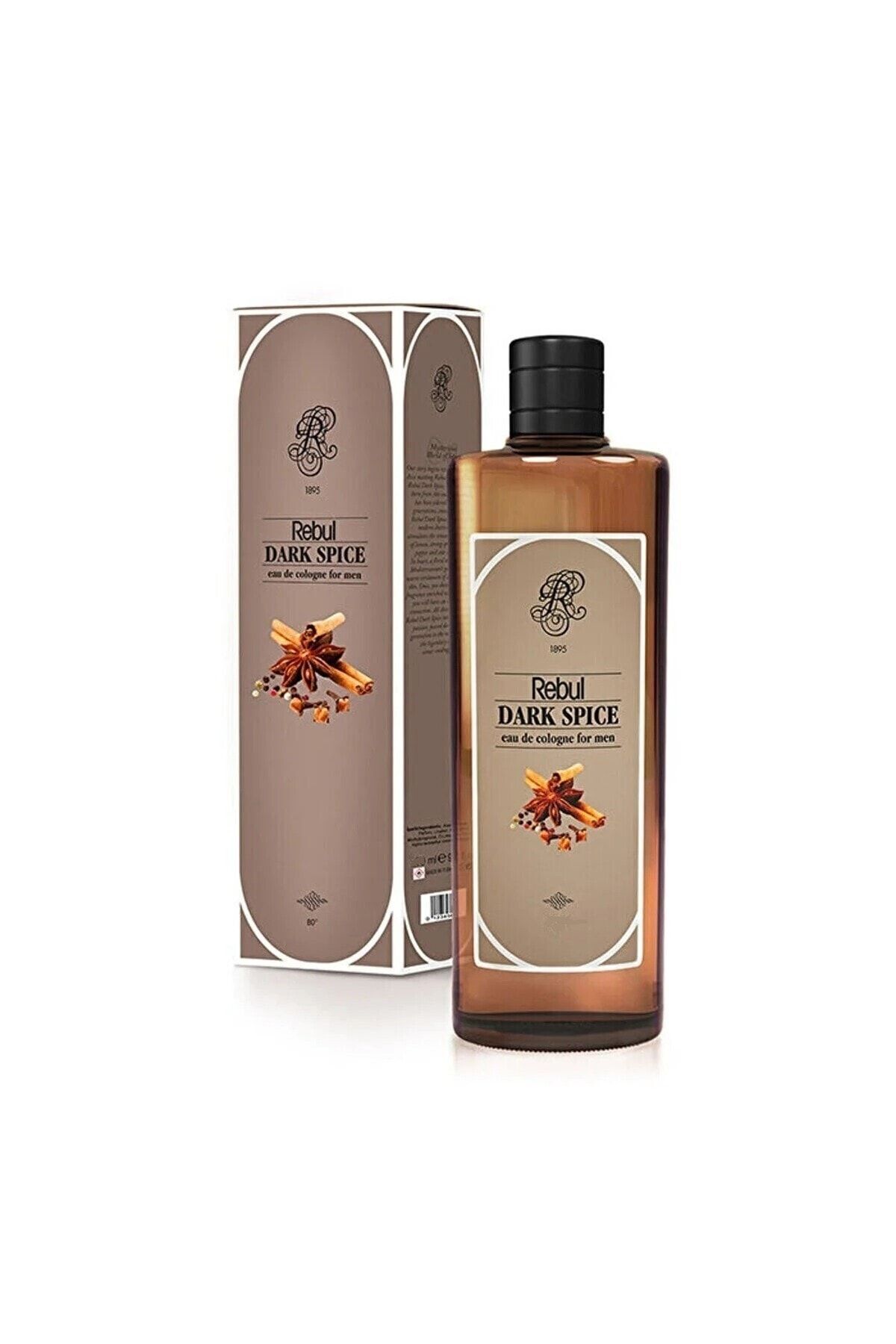 Rebul 250 ml Kolonya Cam Şişe Dark Spice
