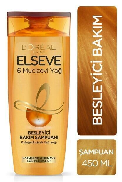 Elseve Şampuan 450 ml 6 Mucizevi Yağ Besleyici