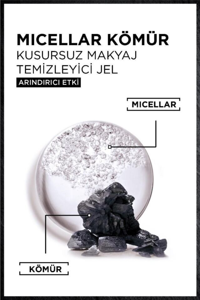 Garnier Micellar Kömür Kusursuz Makyaj Temizleyici Jel 400 Ml 3600542457446