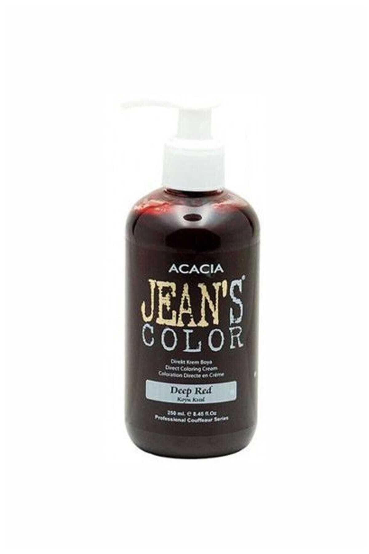 Acaia Jeans Color Jeans Saç Boyası Koyu Kızıl 250 ml DEEP RED