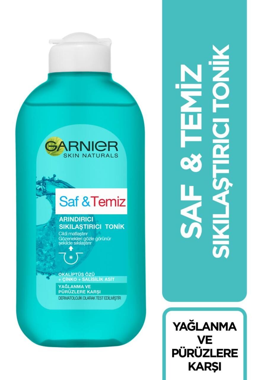 Garnier Saf Temiz Yağlanma ve Pürüzlere Karşı Arındırıcı Sıkılaştırıcı Tonik 200 Ml