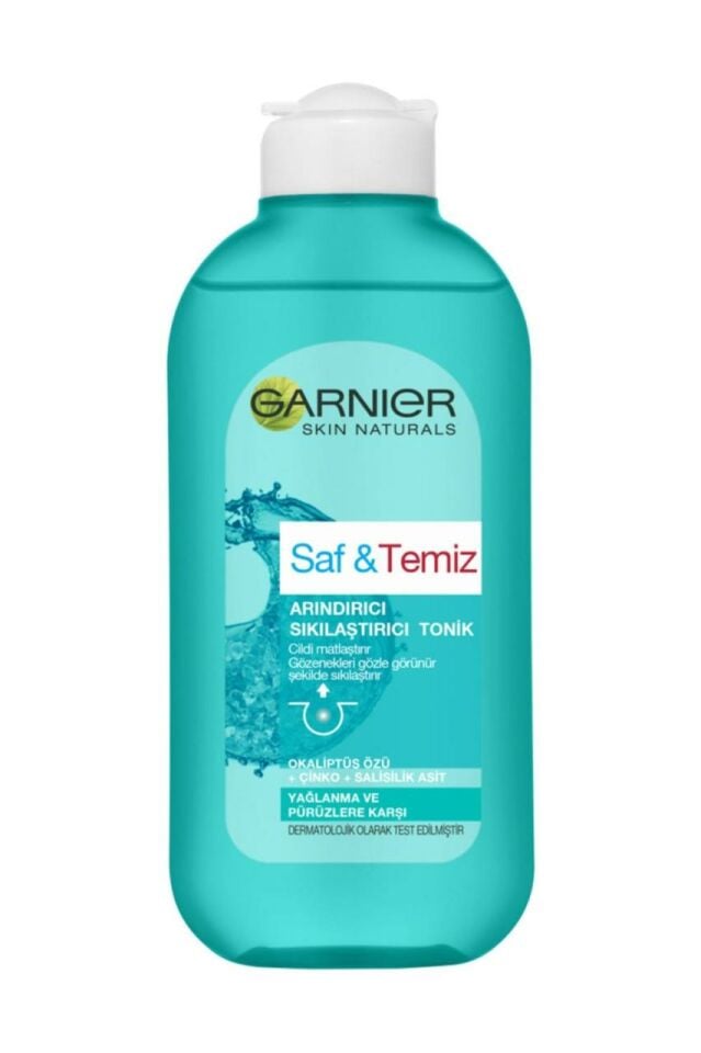 Garnier Saf Temiz Yağlanma ve Pürüzlere Karşı Arındırıcı Sıkılaştırıcı Tonik 200 Ml