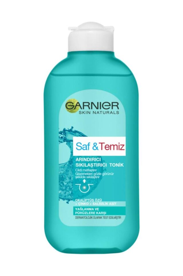 Garnier Saf Temiz Yağlanma ve Pürüzlere Karşı Arındırıcı Sıkılaştırıcı Tonik 200 Ml