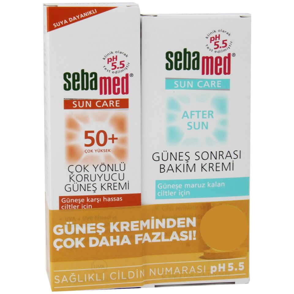 Sebamed Sun 50+ Spf Güneş Kremi 75 Ml + Güneş Sonrası Bakım Kremi 100 Ml