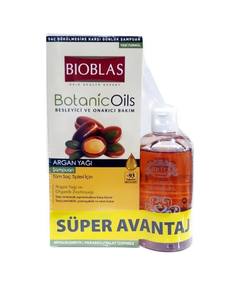Bioblas Botanic Oils Şampuan 360 ml Argan Tüm Saçlar İçin Onarıcı ve Besleyici HEDİYELİ