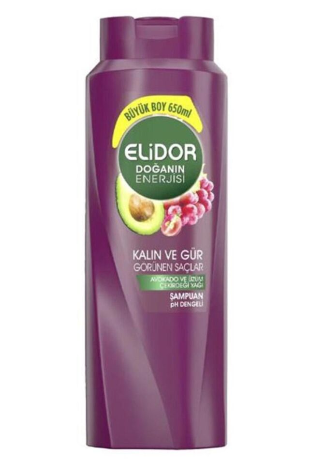 Elidor Şampuan Doğanın Enerjisi Avokado Üzüm Çekirdeği 650 ml