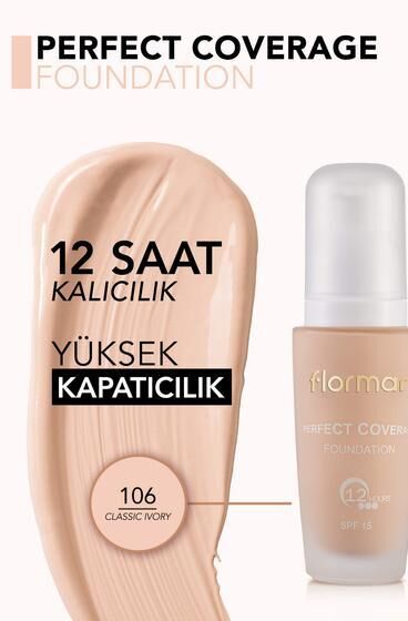 Flormar Perfect Coverage Fondöten 106