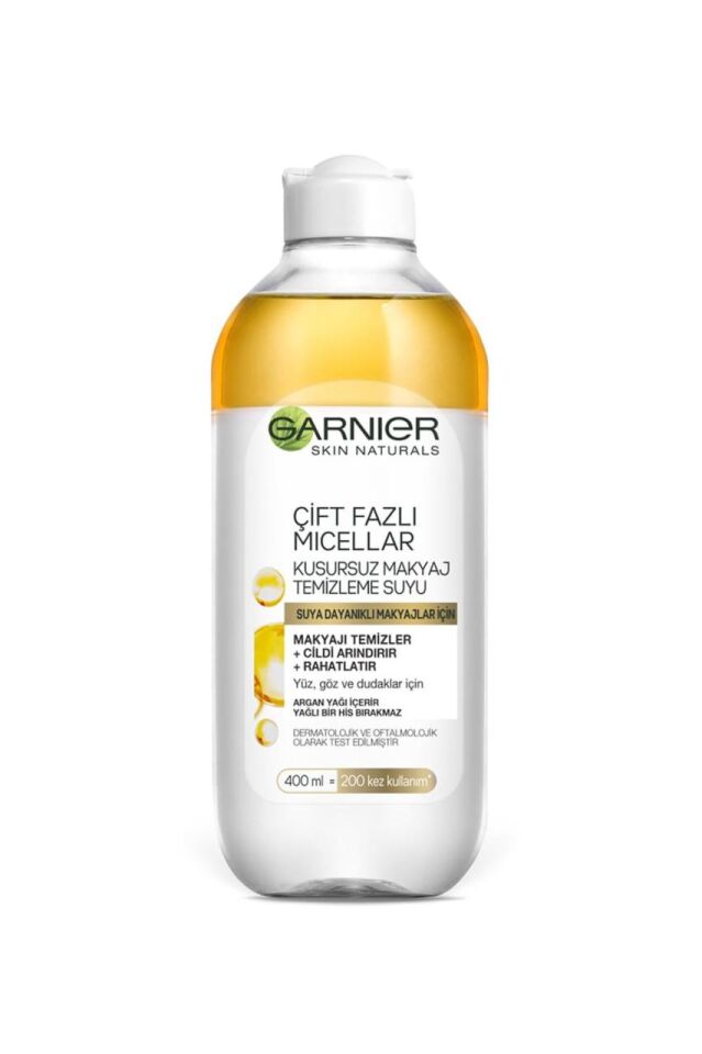 Garnier Çift Fazlı Micellar Gold Kusursuz Makyaj Temizleme Suyu 400 Ml
