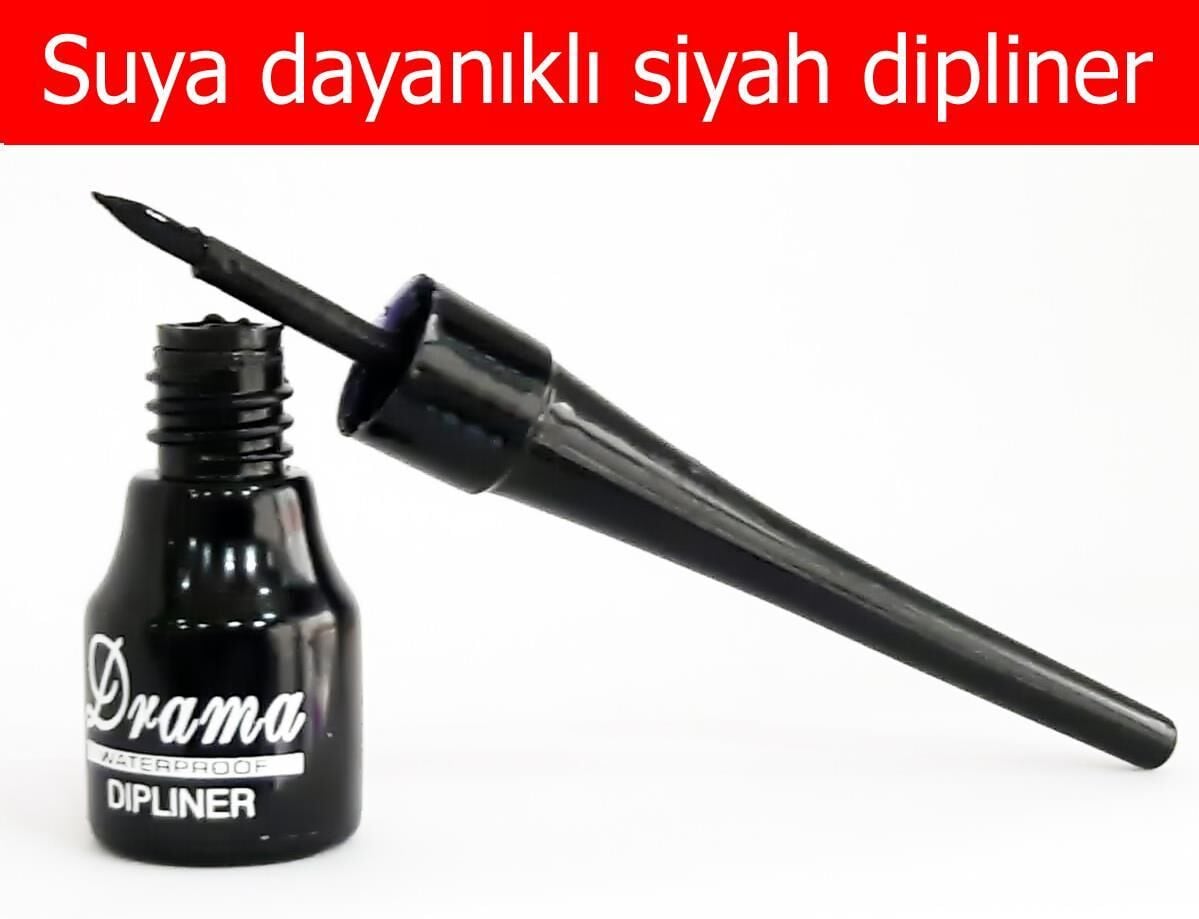 Drama Suya Dayanıklı Siyah Dipliner